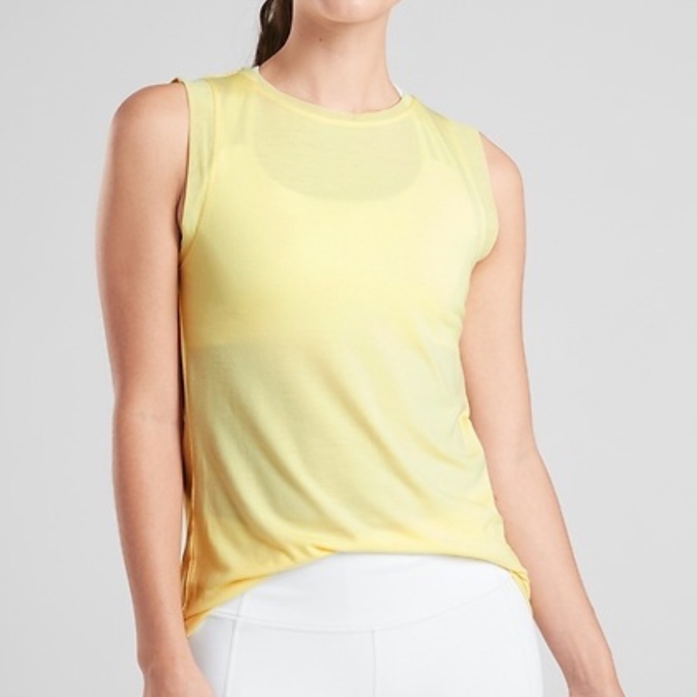 Athleta Cloudlight Hybrid Tank in Pineapple Whip